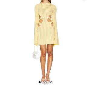 Sau Lee x REVOLVE Dallas Knit Mini Dress in Yellow